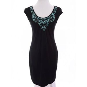 Bordeaux Anthropologie Shift Dress Sz M in very good condition